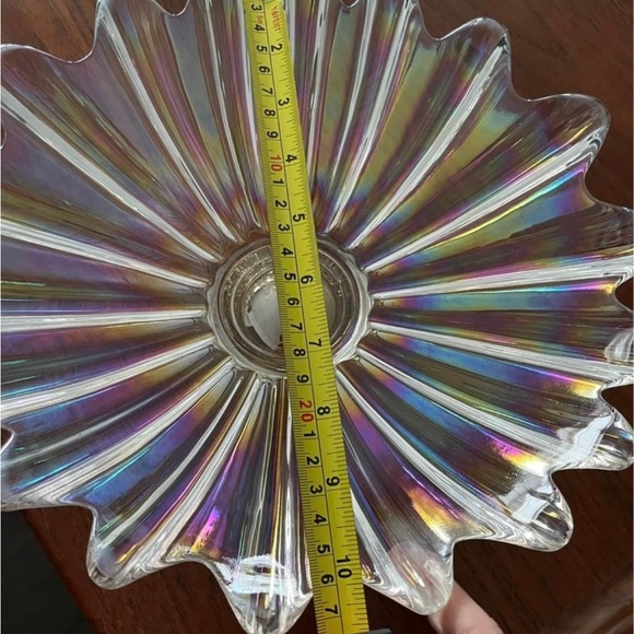 Vintage Federal Glass Co. Celestial Iridescent Petal Bowls - TWO included - Picture 5 of 9